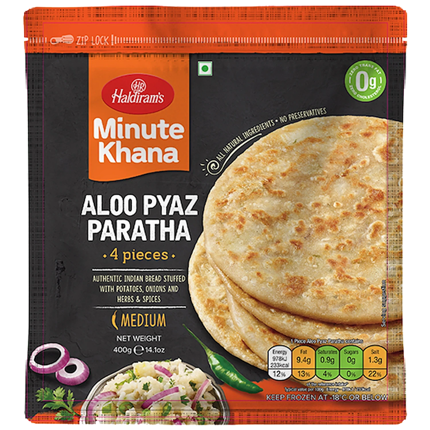 Haldirams Aloo Pyaz Paratha 400g