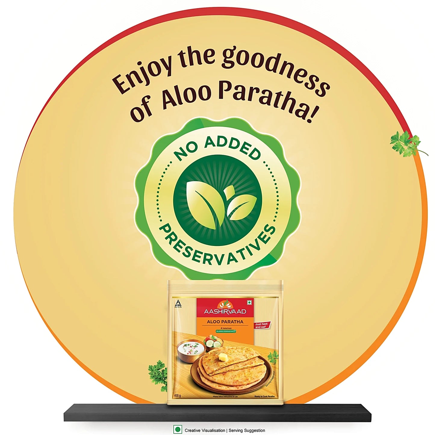 Aashirvaad Aloo Paratha 400g