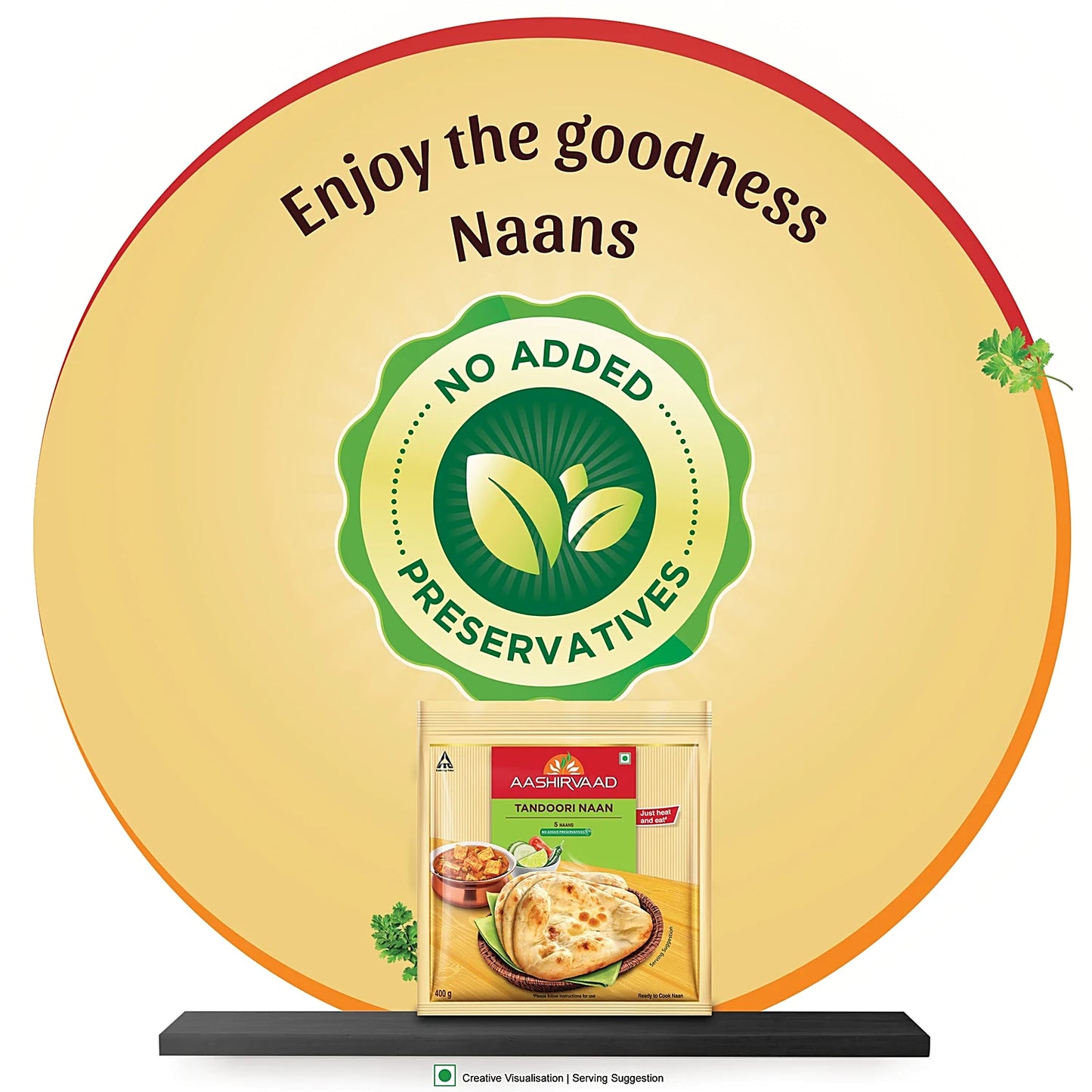 Aashirvaad Tandoori Naan 400g