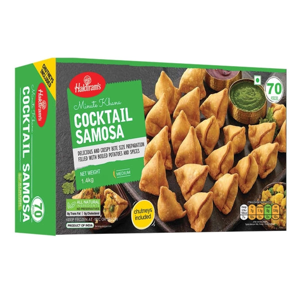 Haldirams Cocktail Samosa 70pcs 1.4kg
