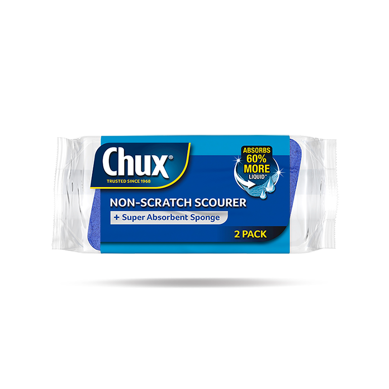 Chux Non-Scratch Scourer Sponge 2 Pack