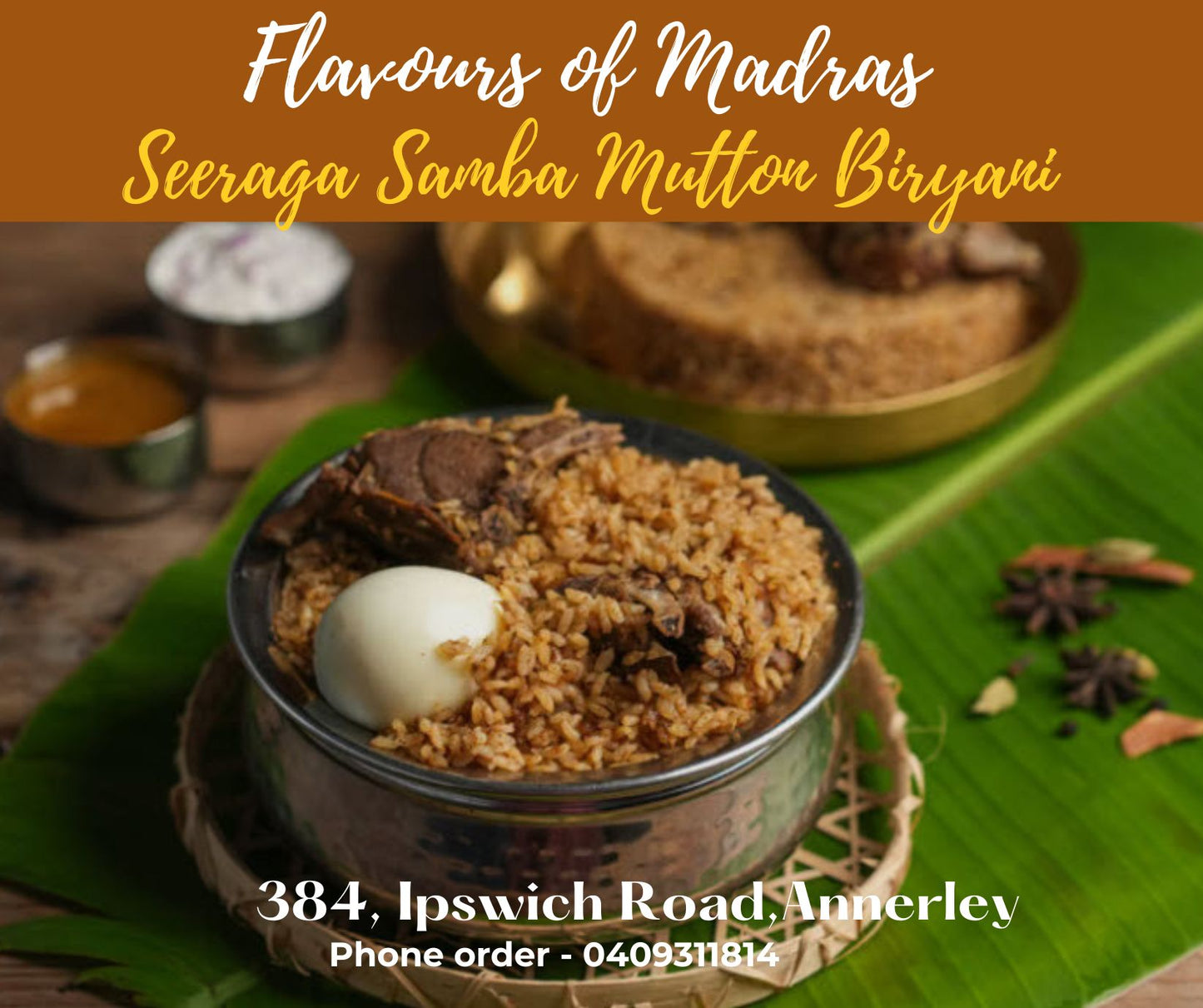 Thalapakatti Mutton Biryani (4 Serve) - 14th June