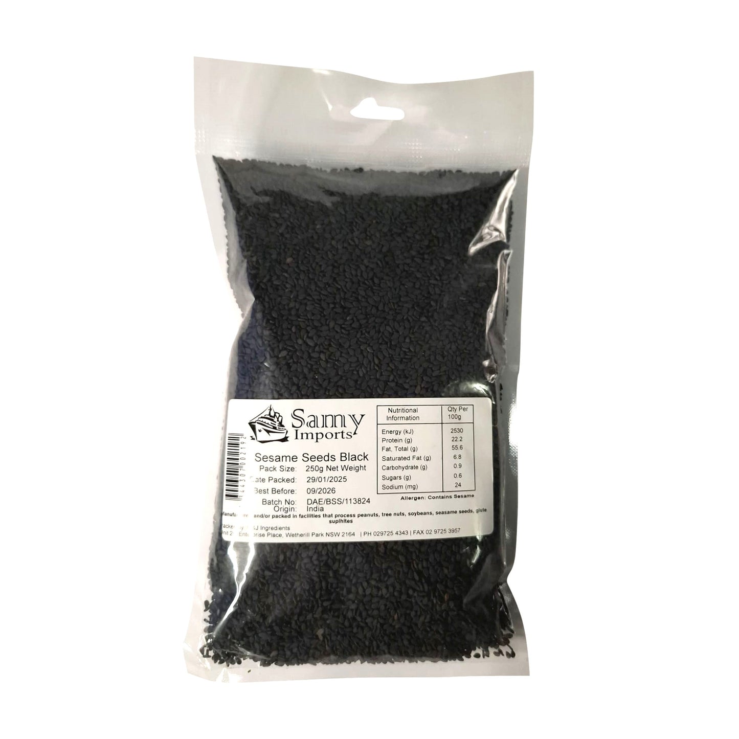 Samy Sesame Seeds Black 250g