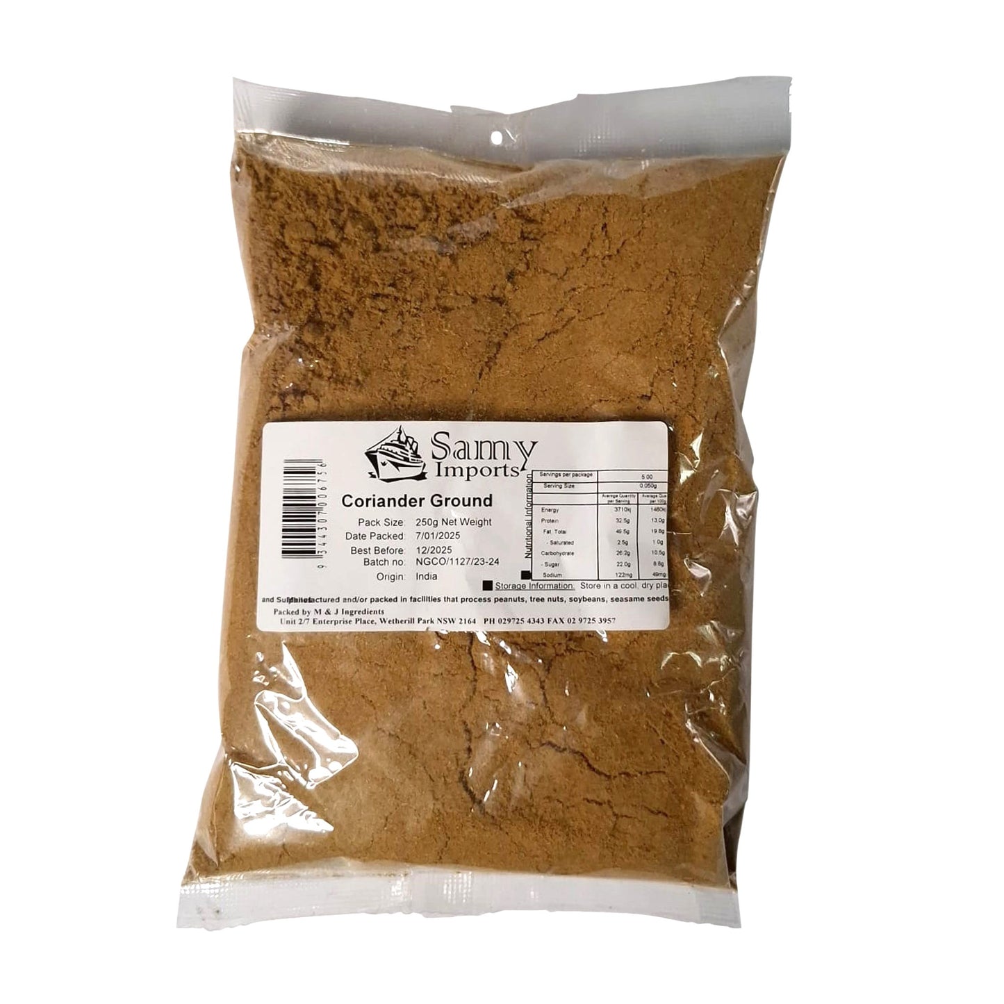 Samy Coriander Ground 250g