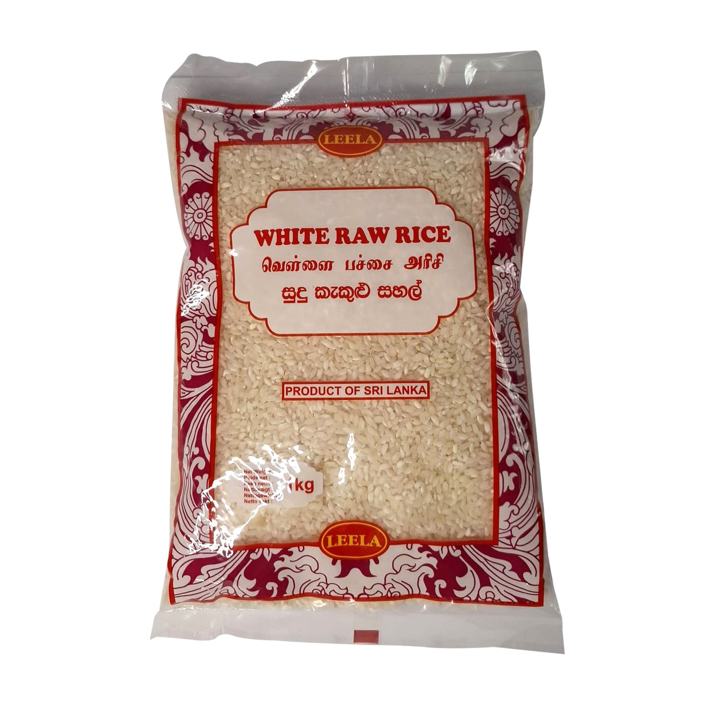 Leela White Raw Rice 1Kg