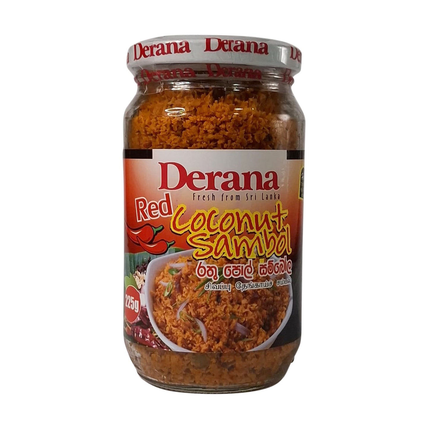Derana Red Coconut Sambol(Non-Veg) 225g