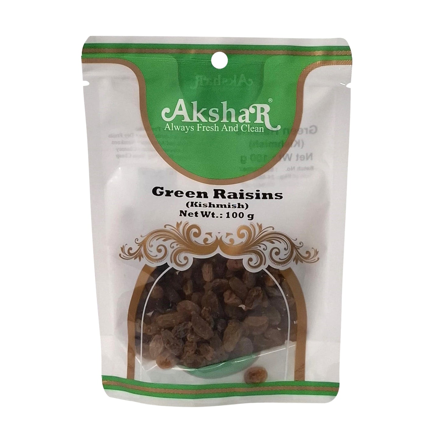 Akshar Green Raisins 100g