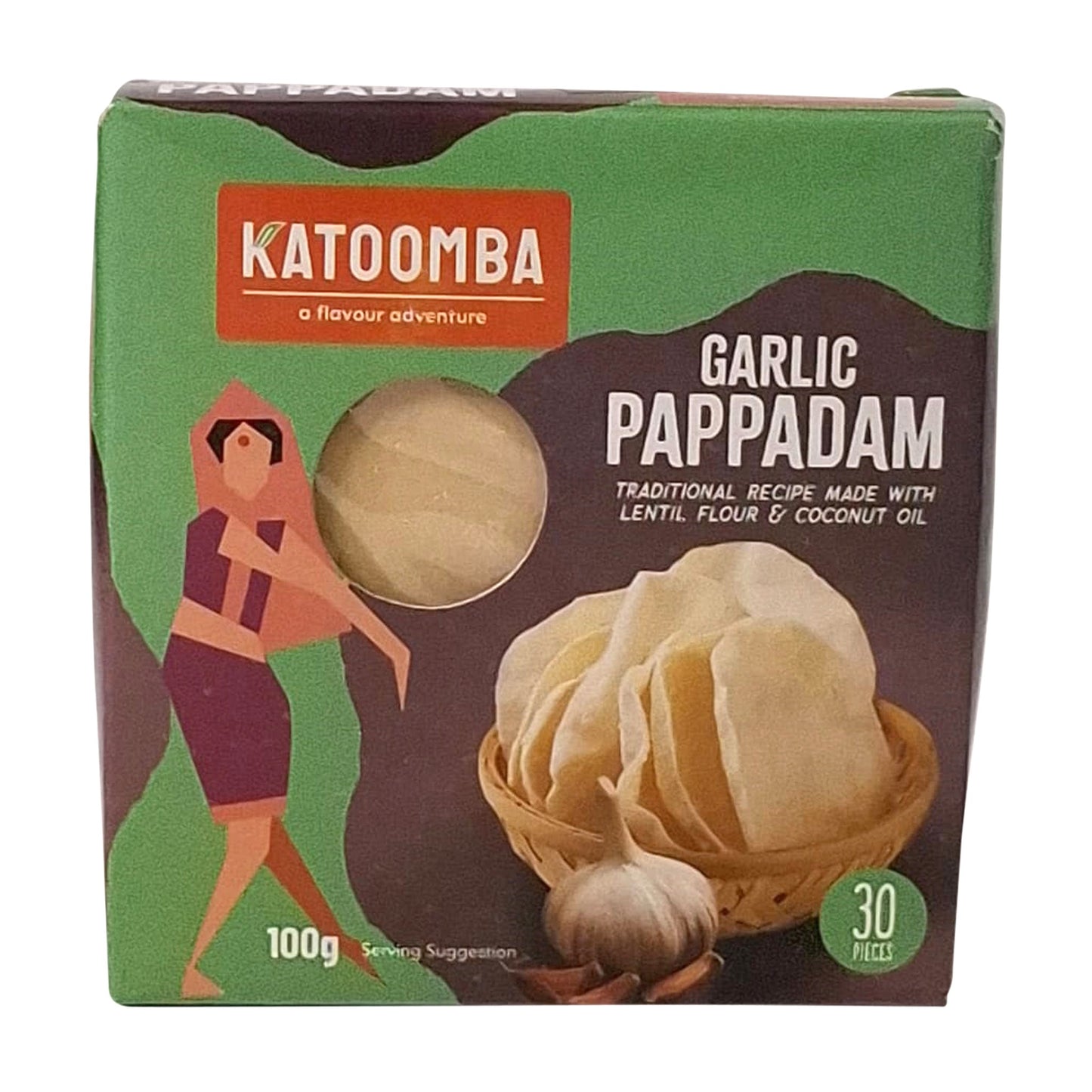 KT Garlic pappadam100g