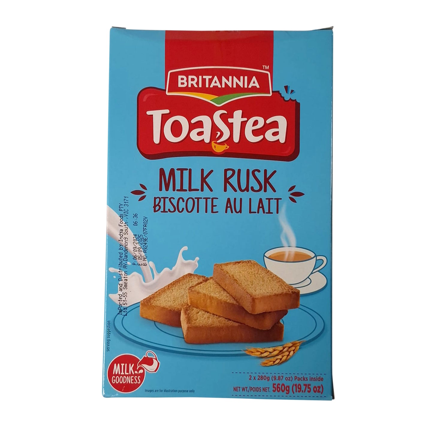 Britannia Toastea Milk Rusk 560g