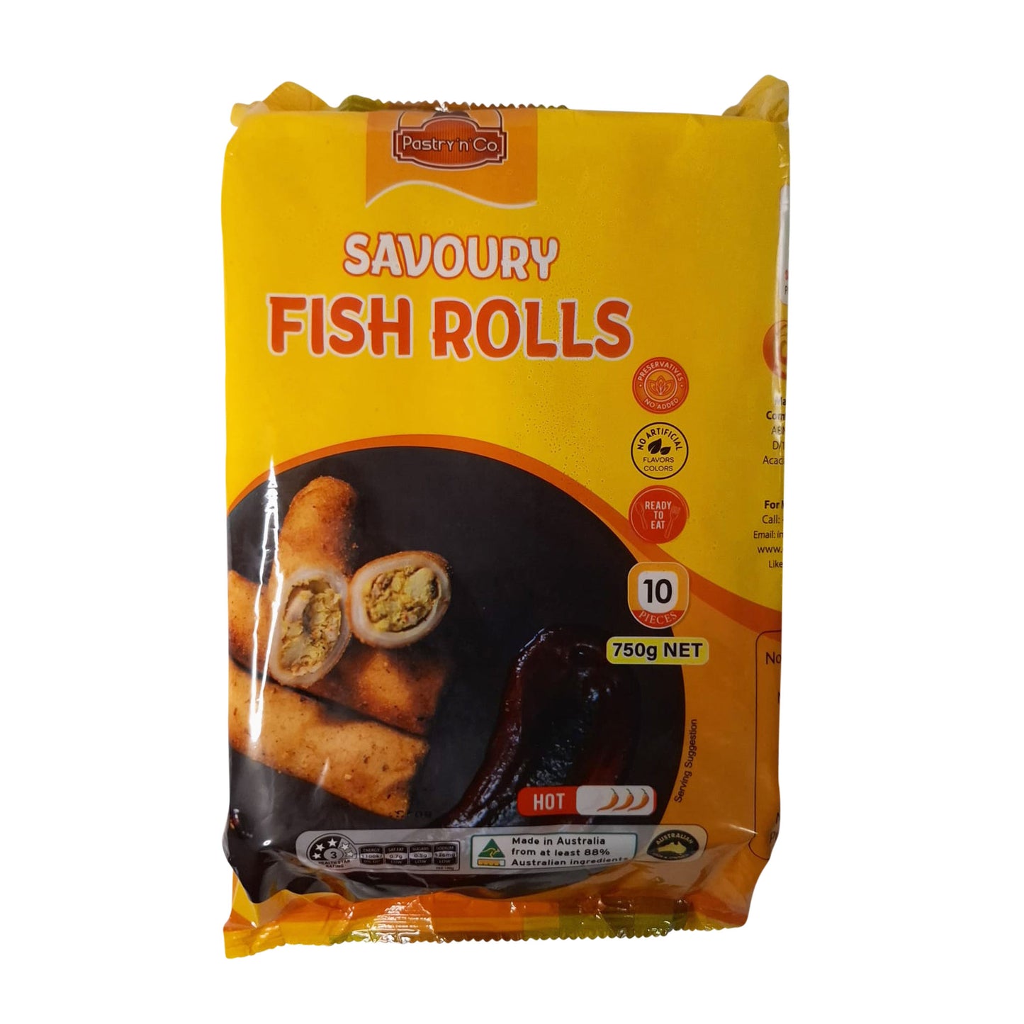 Pastry n co Savoury Fish Rolls 10 Pcs