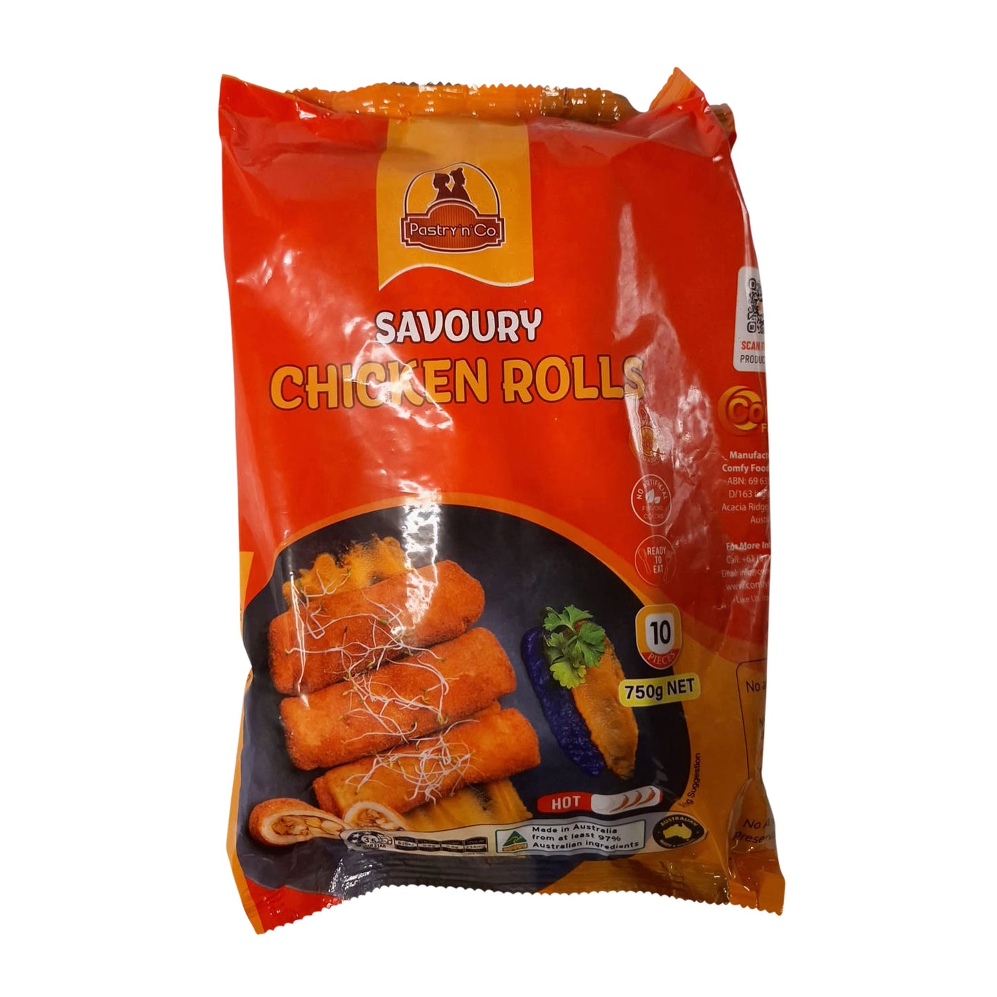 Pastry n co Savoury Chicken Rolls 10 Pcs