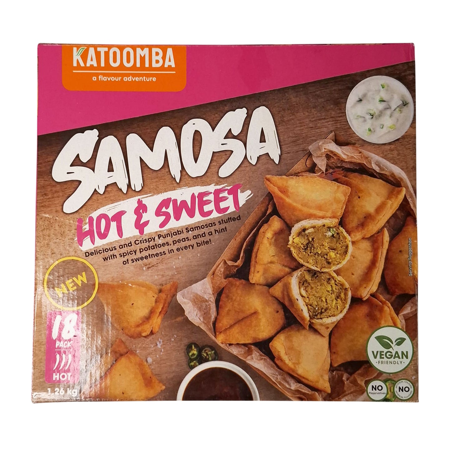Katoomba Hot & Sweet Samosa 70g x 18pcs