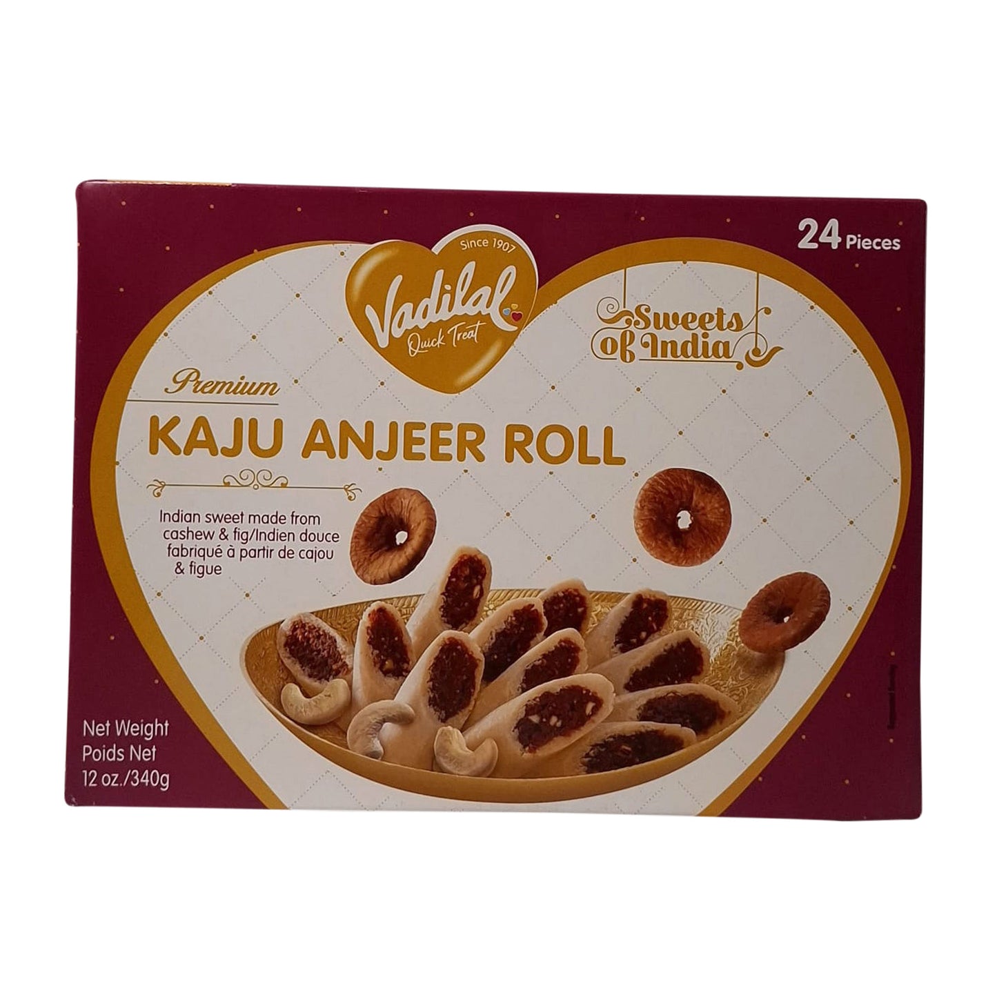 Vadilal Kaju Anjeer Roll 340 g