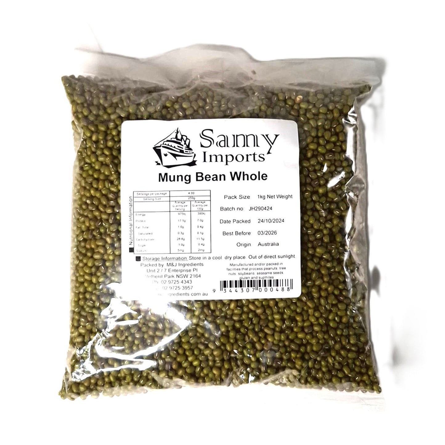 Samy Mung Bean Whole 1kg