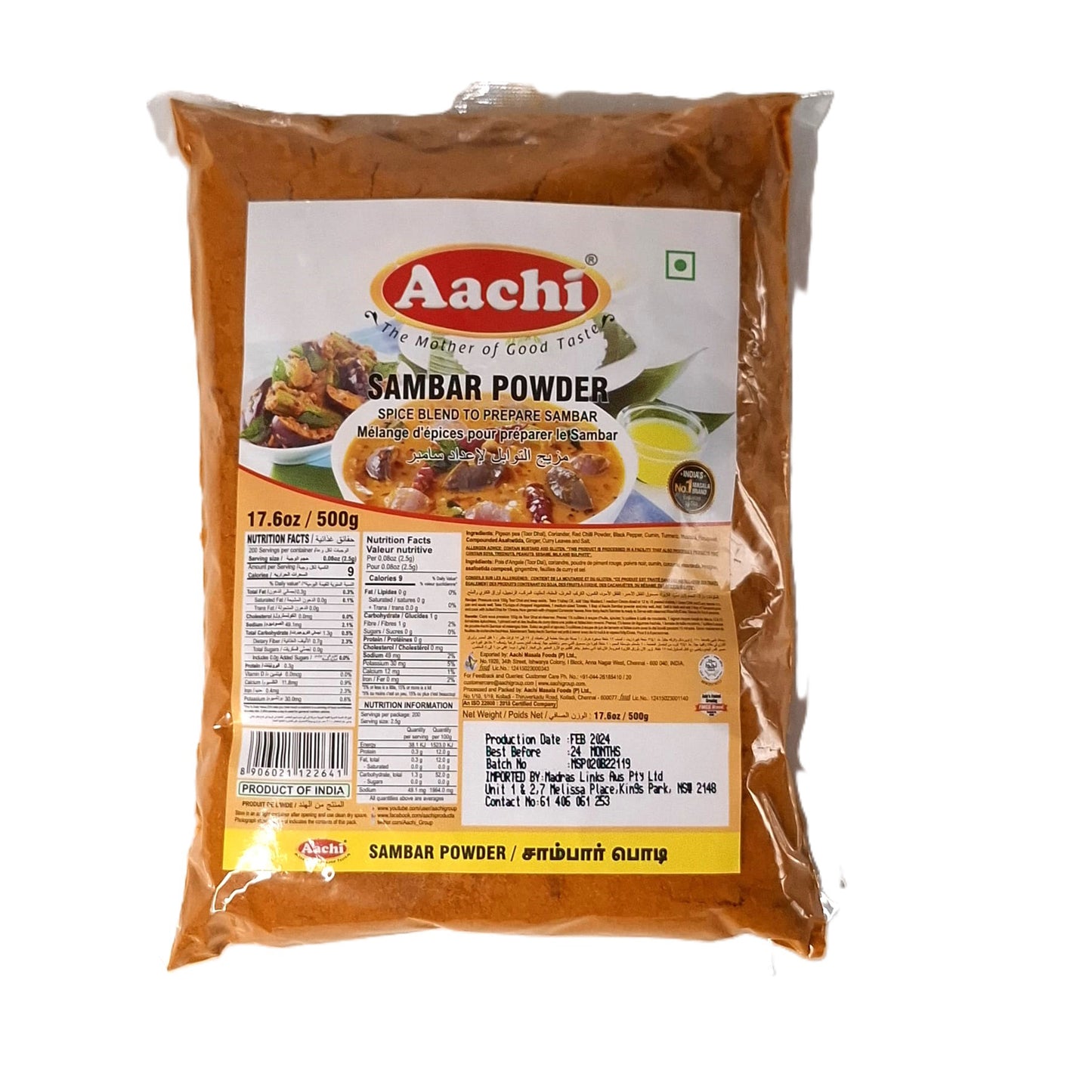 Aachi Sambar Powder 500g