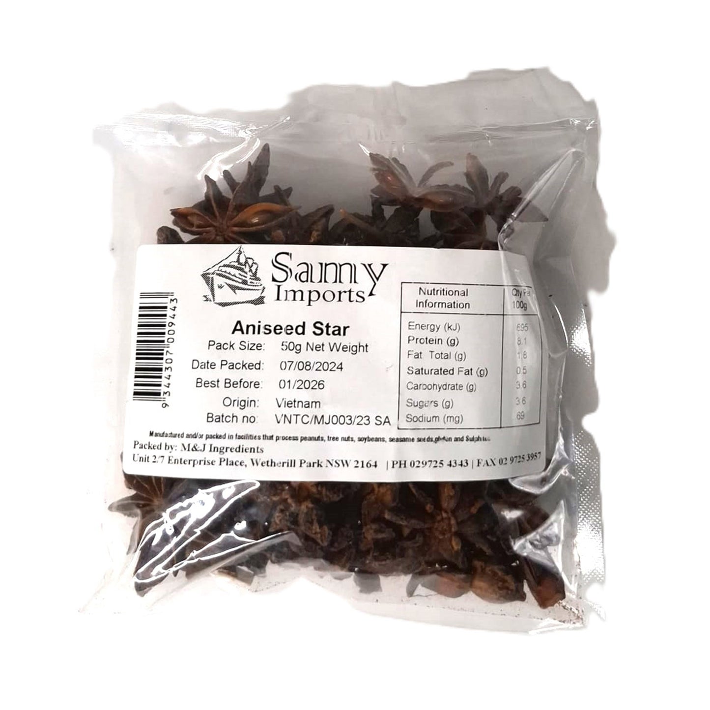 Samy Aniseed Star 50g