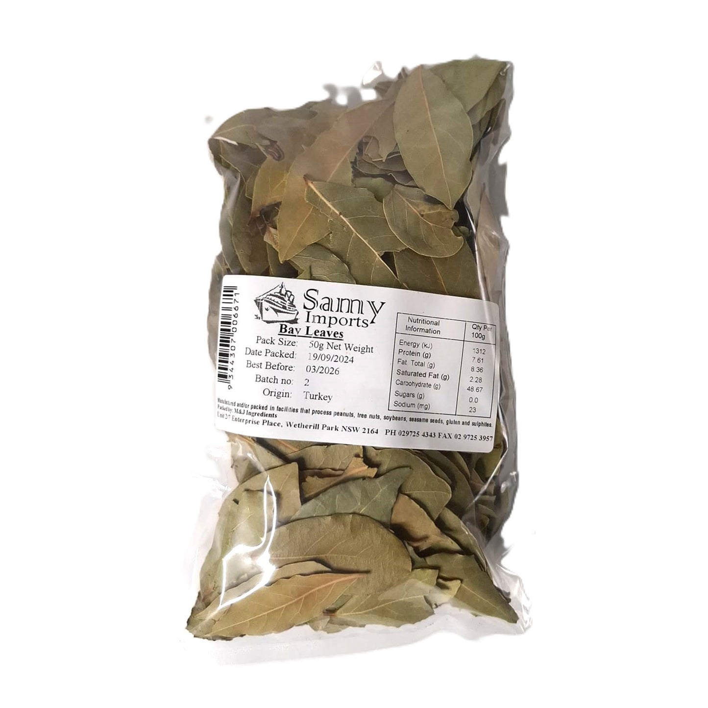 Samy Bay Leaves 50g