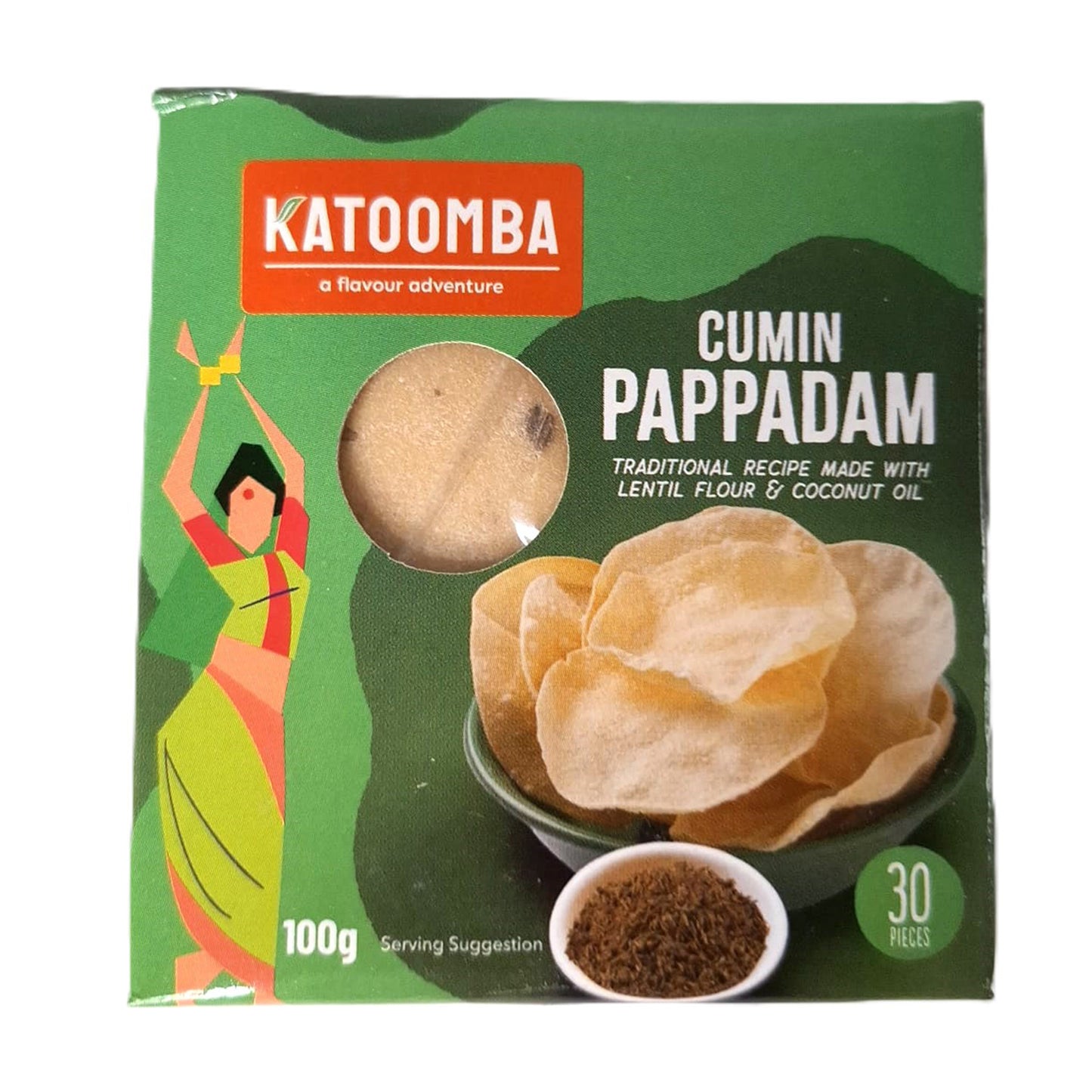 KT cumin pappadam 100g
