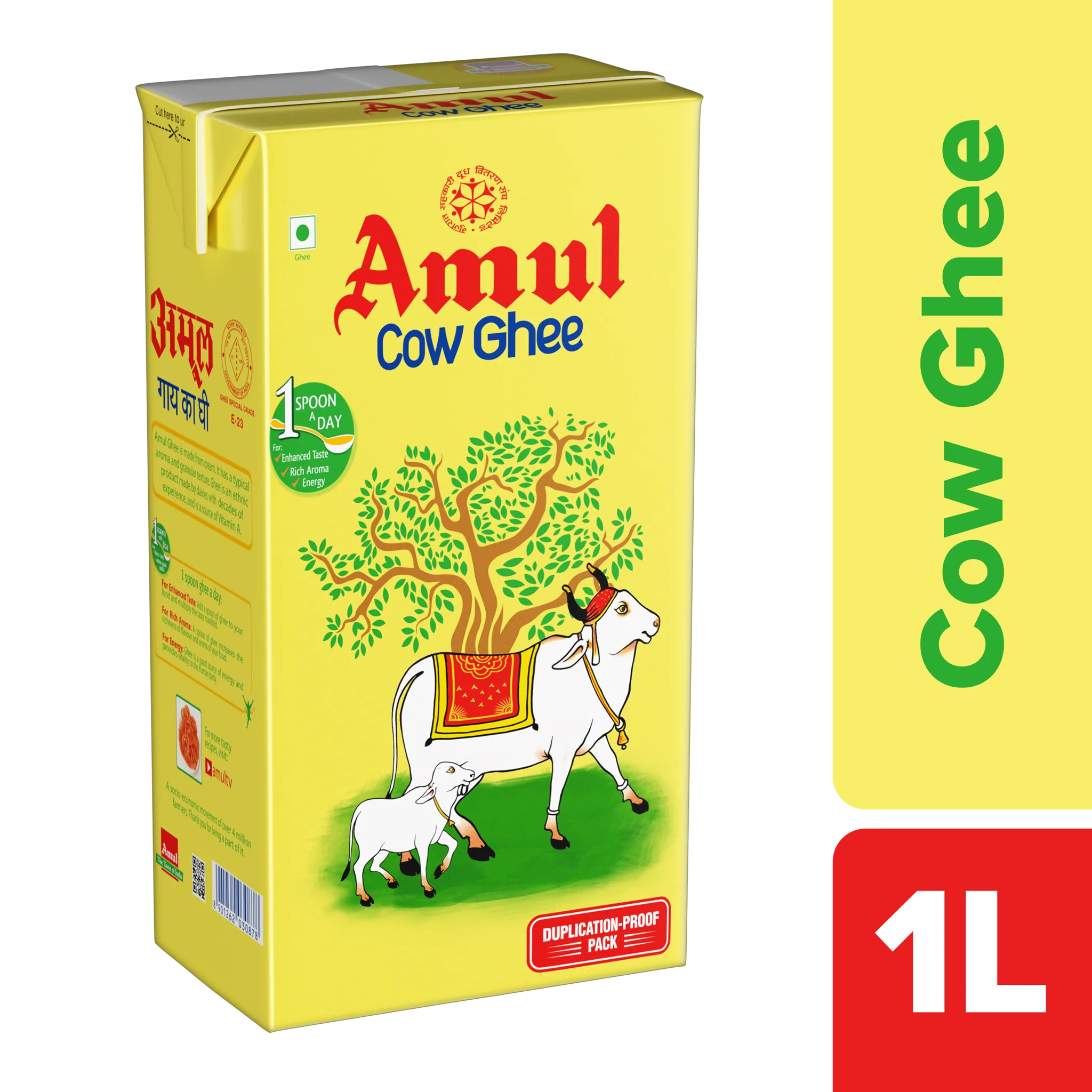 Amul Ghee Process Amul Cow Ghee 1L – Samy Spices