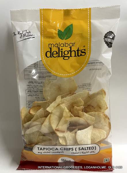 Malabar Delights Tapioca Chips Salt 150g