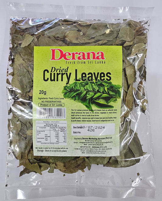 Derana Dried Curry Leaves 20g
