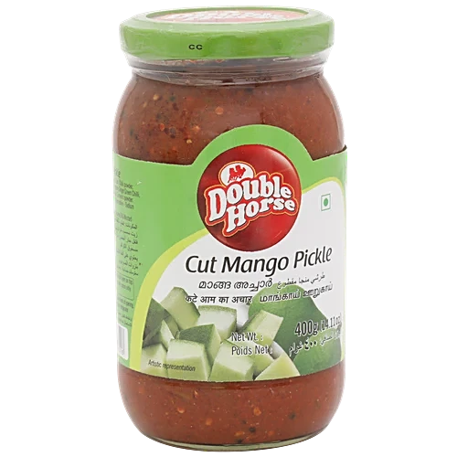 Double Horse Cut Mango Pickle 400g