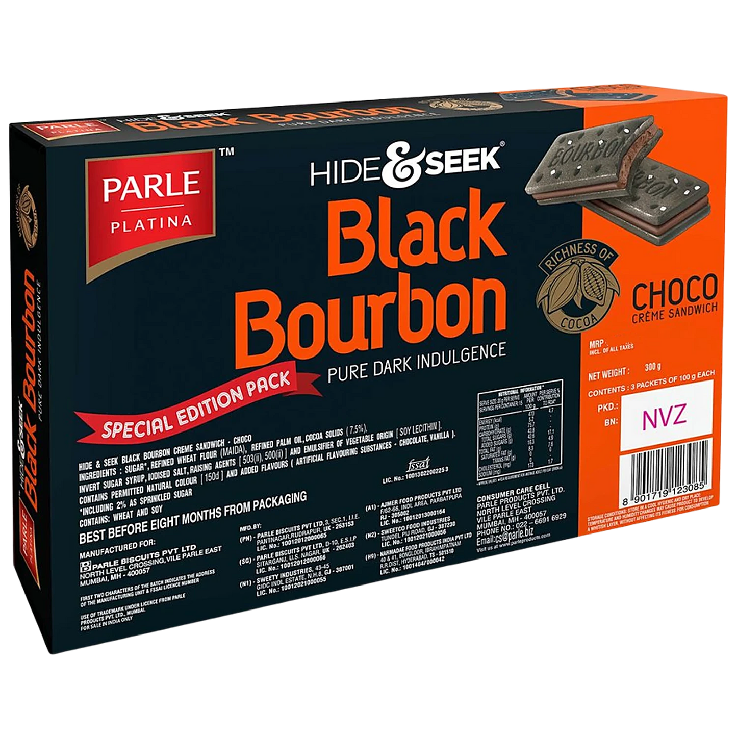 Parle Black Bourbon 300g