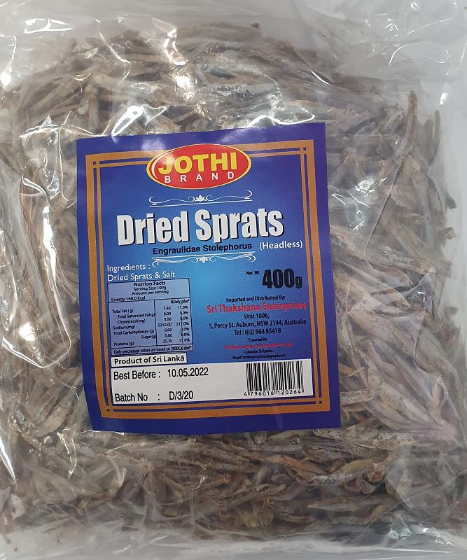 Jothi Dried Sprats 400g