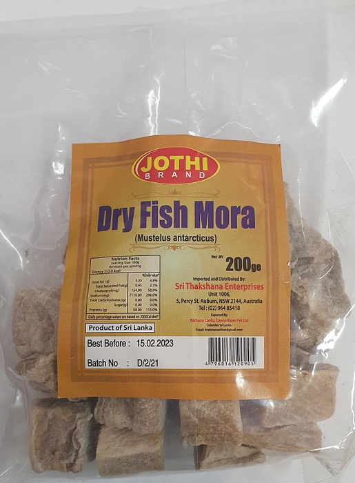 Jothi Mora Dried Fish 200g