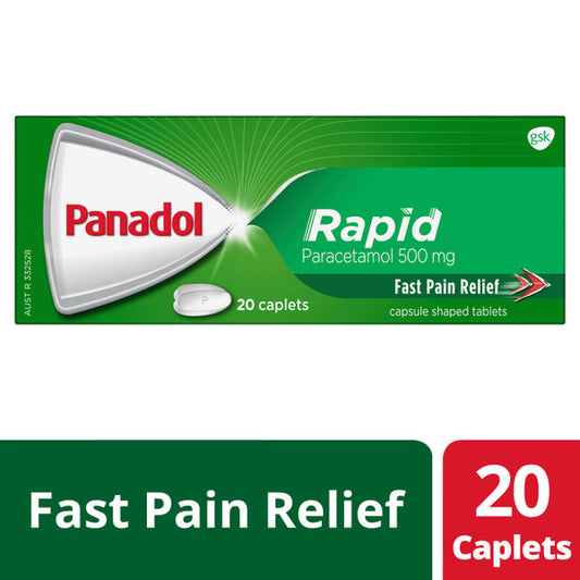 Panadol Rapid Paracetamol 20 Caplets