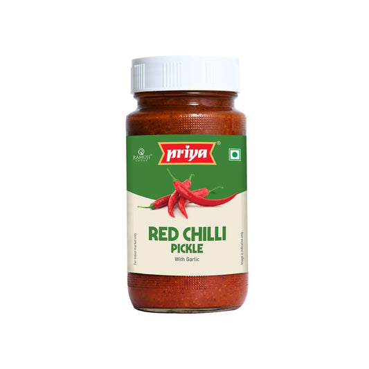 Priya Red Chilli Pickle with Garli 300g