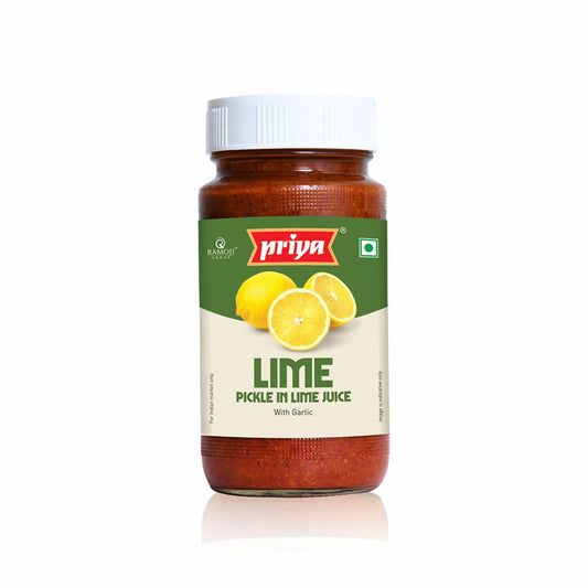 Priya Lime Pickle with Garlic 300g