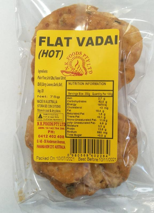 N K Foods Flat Vadai 75g