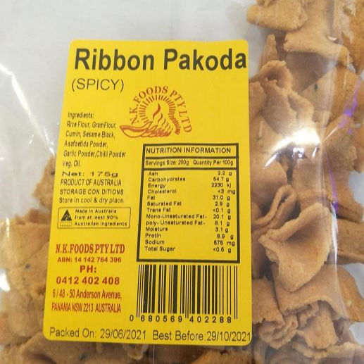 NK Foods Ribbon Pakoda 175g