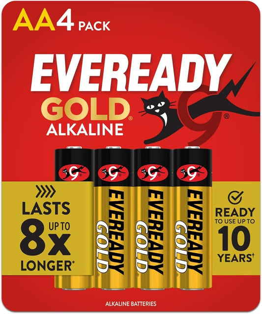 Eveready Gold Alkaline AA 4 Pack