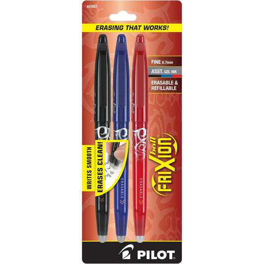 Pilot Erasable Pen 0.7mm 3 Pack