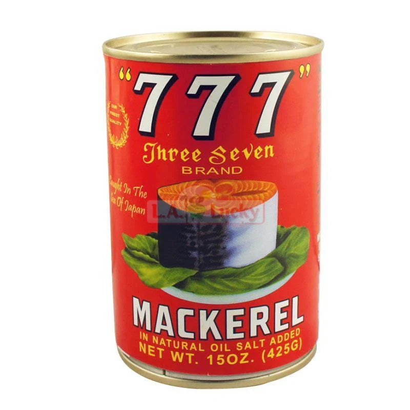 777 Mackerel in oil 425g tin