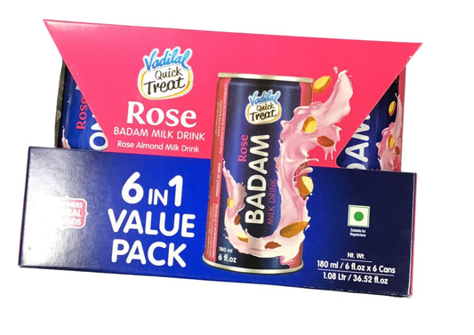 Vadilal Badam Drink Rose 6 Pack