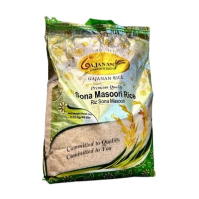 Gajanan Sona Masoori Rice 40Lbs