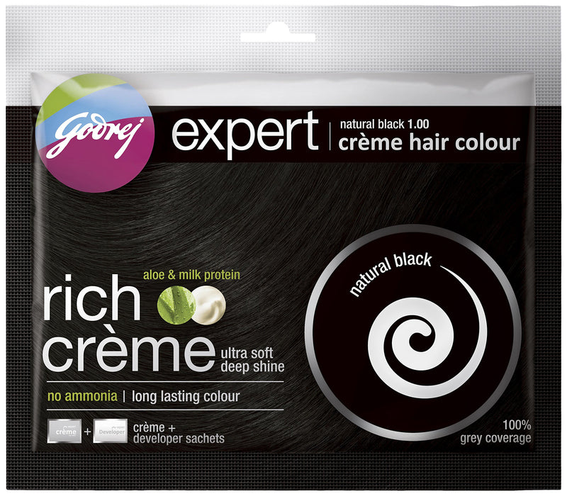 Godrej Expert Creme Natural Black 1 Sach