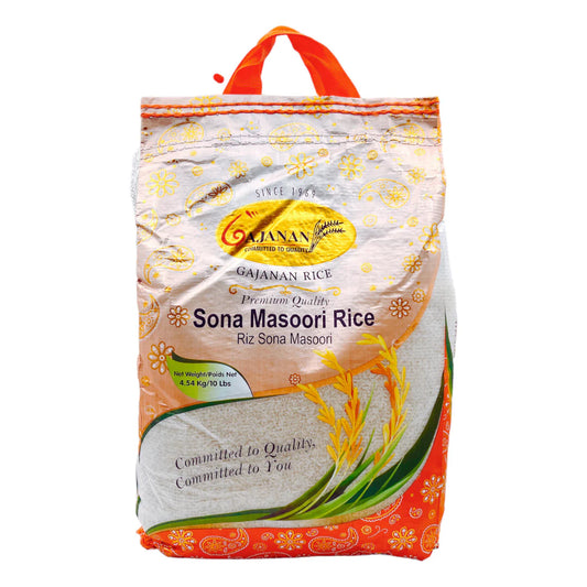 Gajanan Sona Masoori Rice 20Lbs