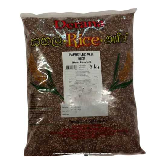Derana Hand Pound Parboiled Red Rice 5Kg