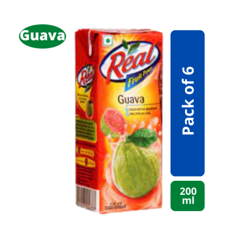 Real Guava Fruit Nectar 200ml 6 Pk