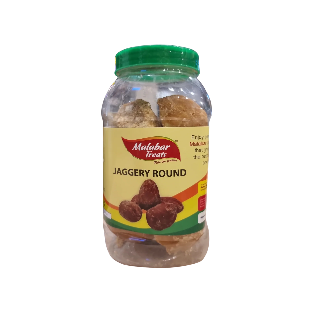 Malabar Deli Jaggery Round white Jar1 kg