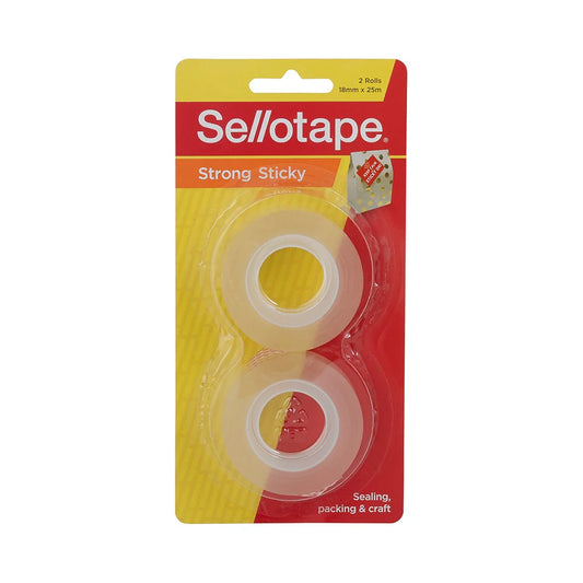 Sellotape Strong Sticky 2 Rolls