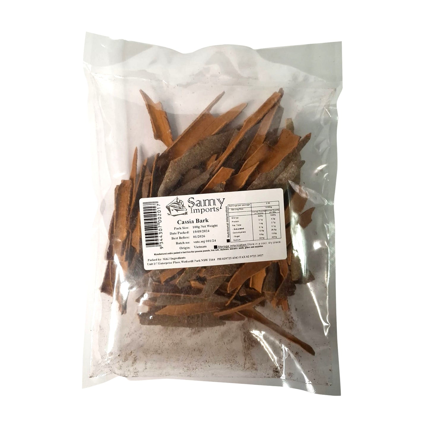 Samy Cassia Bark 100g