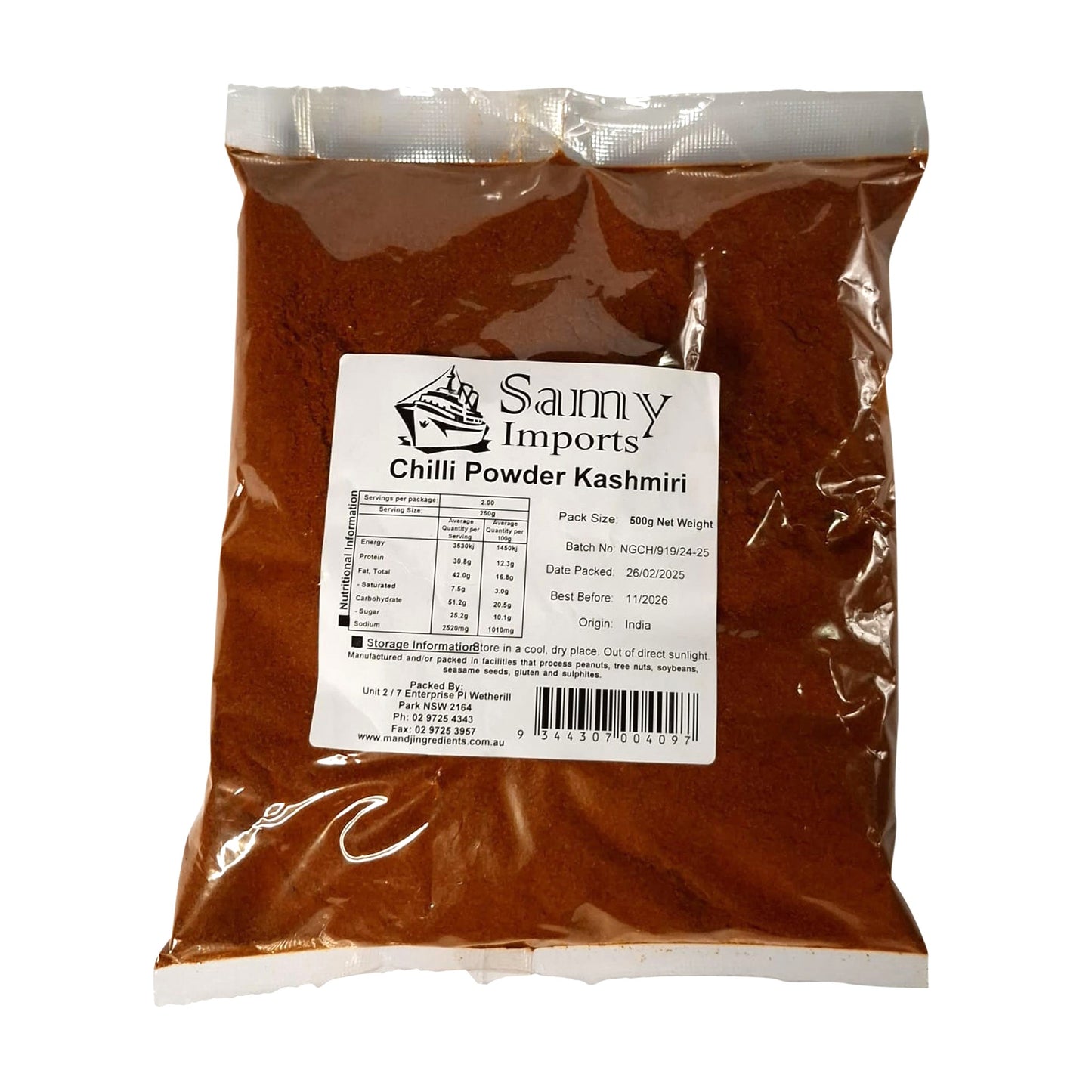 Samy Chilli Powder Kashmiri 500g