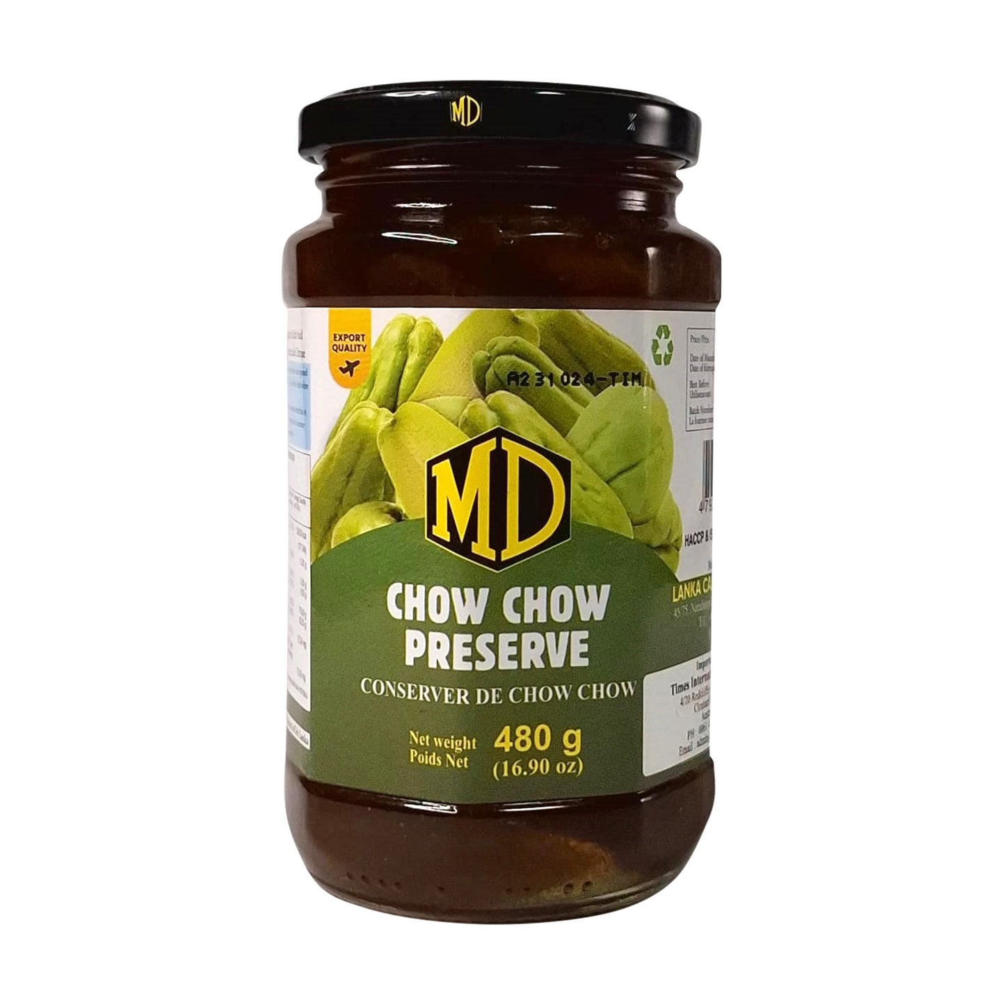 MD Chow Chow Preserve 480g