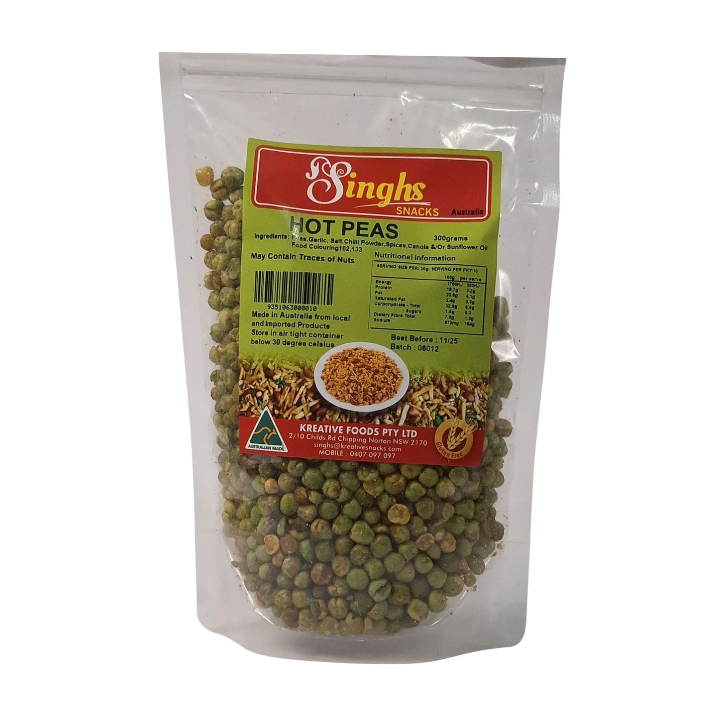 Singh Hot peas 300g