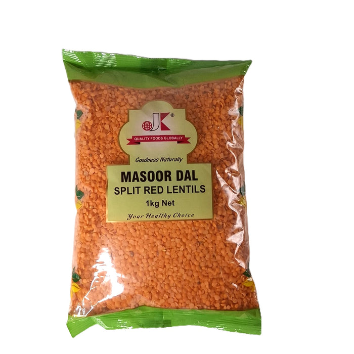 JK Red Split Lentils Masoor Dhall 1 kg